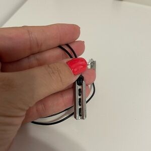 Kenneth Cole Tag leather chain